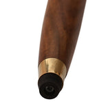 White Whale Compass Walking Stick - Men Derby Canes and Wooden Walking Stick for Men and Women - 37" Brown Ebony Brass Handle in Golden Tone Natural Wood Unisex Cane