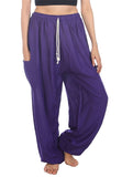Whitewhale Women's Rayon Harem Hippie Boho Yoga Palazzo Casual Pants