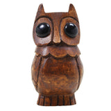 White Whale Wooden Owl Eyeglass Spectacle Holder Handmade Stand for Office Desk Home Décor Gifts