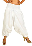 Whitewhale Men Women Rayon Baggy Hippie Boho Gypsy Aladdin Yoga Harem Pants