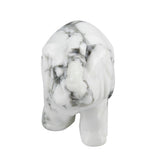 Whitewhale Healing Crystal Guardian White Howlite Turquoise Elephant Pocket Stone Figurines Carved Gemstone