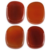 White Whale  4 pcs Engraved Chakra Stones Palm Stone Reiki Balancing