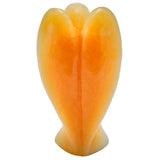 White Whale Yellow Jade Healing Crystal Gemstone Carved Pocket Crystal Guardian Angel Figurines