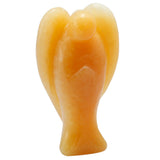 White Whale Yellow Jade Healing Crystal Gemstone Carved Pocket Crystal Guardian Angel Figurines