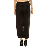 Whitewhale Women Rayon Elastic Waist Drawstring Summer Casual Baggy Hippie Yoga Pants
