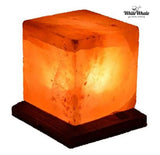 White Whale Cube Shape Himalayan Rock Salt Crystals Lamp Natural Salt Crystals Home Decor Spa Office (5-7 KG)