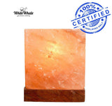 White Whale Cube Shape Himalayan Rock Salt Crystals Lamp Natural Salt Crystals Home Decor Spa Office (5-7 KG)