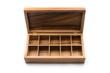 Whitewhale  Tea Box Indian Rosewood Antique Treasure Storage Chest Box for Condiment Spice&Jewellery/Vintage Rustic Keepsake Trinket Organizer With Compartments/Handmade Decorative Sheesham Wood Caddy Tea Bag
