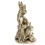 White Whale Brass Hindu God Bajrangbali Bhagwan Hanuman Idol Statue Murti "9"inch