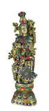 White Whale Radha Statue, Indian Lady Figure, Shyama, Kishori. Hindu Goddess of Love, Compassion & Devotion