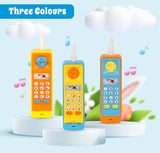 White Whale Musical Mobile Phone Toy Cellphone Telephone Educational Learning Toys with Lights and Sound Toys for Babies Kids Musical Toys - Multicolor (Battery Included),Plastic,Multi color,Pack of 1