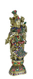 White Whale Radha Statue, Indian Lady Figure, Shyama, Kishori. Hindu Goddess of Love, Compassion & Devotion