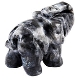 Whitewhale Healing Crystal Guardian Labradorite Elephant Pocket Stone Figurines Carved Gemstone