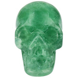 White Whale Healing Crystal Stone Fluorite Human Reiki Skull Figurine Statue Sculptures