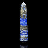 White Whale Meditation Balancing Gemstone Obelisk Tower Gemstones Reiki Healing Cyrstal