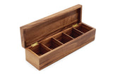 Whitewhale Tea Box Indian Rosewood Antique Treasure Storage Chest Box for Condiment Spice&Jewellery/Vintage Rustic Keepsake Trinket Organizer With Compartments/Handmade Decorative Sheesham Wood Caddy Tea Bag