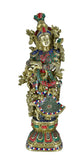 White Whale Radha Statue, Indian Lady Figure, Shyama, Kishori. Hindu Goddess of Love, Compassion & Devotion