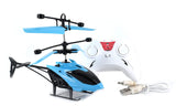 White Whale Remote Control Helicopter and Hand Sensor Charging Helicopter Toys with 3D Light Toys