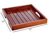 White Whale Indian Rosewood Sheesham Wood Handmade & Handcrafted Wooden Serving Tray