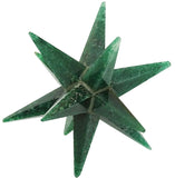 White Whale Green Aventurine Reiki Healing Crystal Energy Generator 12 Point Star Merkaba Sacred Geometry