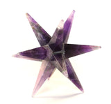 White Whale Amethyst Reiki Healing Crystal Energy Generator 12 Point Star Merkaba Sacred Geometry