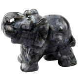 Whitewhale Healing Crystal Guardian Labradorite Elephant Pocket Stone Figurines Carved Gemstone