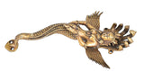 White Whale Antique Nagkanya Design Brass Door Handle