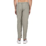 Whitewhale Men's Yellow Cotton Checkered Trouser & Pyjama