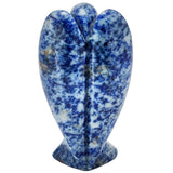 White Whale Sodalite Healing Crystal Gemstone Carved Pocket Crystal Guardian Angel Figurines