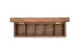 Whitewhale  Wooden Tea Box Tea Chest Spice Organizer with  Compartment