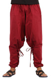 Whitewhale Men Women Cotton Solid Harem Pants Yoga Trousers Hippie Pants