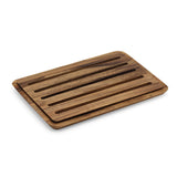 White Whale Wooden Nesting Bread Board with Crumb Catcher Bread Toast Slicer Bagel Slicer Cutter Mold