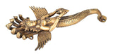 White Whale Antique Nagkanya Design Brass Door Handle