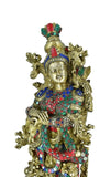 White Whale Radha Statue, Indian Lady Figure, Shyama, Kishori. Hindu Goddess of Love, Compassion & Devotion