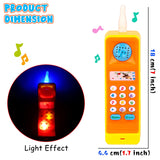 White Whale Musical Mobile Phone Toy Cellphone Telephone Educational Learning Toys with Lights and Sound Toys for Babies Kids Musical Toys - Multicolor (Battery Included),Plastic,Multi color,Pack of 1