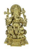 White Whale Ganesha Statue, Sitting Lord Ganesha Idol, Ganapati, Vinayaka. Hindu Elephant God & Good Luck Gift for New Beginnings