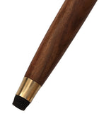 White Whale T Shape Walking Stick - Men Derby Canes and Wooden Walking Stick for Men and Women - 37" Brown Ebony Brass Handle in Golden Tone Natural Wood Unisex Cane