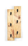 White Whale Wall-Mounted Wooded Coffee Mug Holder, Beer Mug Holder Kitchen Storage Rack