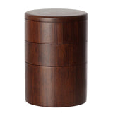 White Whale Wooden Salt Box Container with Lid for Secure Strong Storage