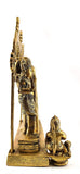 White Whale Ram Darbar - Lord Rama Laxman And Sita Hanuman Brass Statue Religious Sculpture Idol - Large