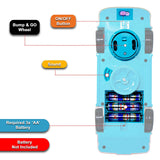 White Whale Musical Toy Battery Operated Transparent Gear Bus with 3D Light & Sound Effects 360 Degree Rotating for Boys Girls Kids (Multicolor) Pack of 1
