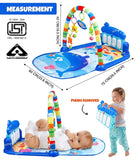 White Whale Baby Play Mat Gym & Fitness Rack with Hanging Rattles Lights & Musical Keyboard Mat Piano Multi-Function ABS High Grade Plastic(up to 2 Year) Multi Color