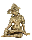 White Whale Brass Lord Indra Statue Figurine Home Décor Gifts Item