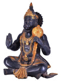 White Whale Brass Lord Hanuman Statue Idol Strength Monkey Figurine Bajrang Bali Statue Brass Sculpture Diwali Home Decor