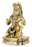 White Whale Lord Hanuman Idol Strength Monkey Figurine Bajrang bali Statue Brass Sculpture Diwali Decor Gifts