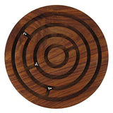 White Whale Handmade Handcrafted Indian Wooden Labyrinth Ball Maze Puzzle Game