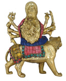 White Whale Brass Large Durga Idol Hindu Goddess Brass Sculpture Maa Durga Kali Statue Home Decor Figurine