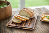White Whale Wooden Nesting Bread Board with Crumb Catcher Bread Toast Slicer Bagel Slicer Cutter Mold