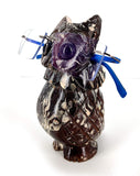 White Whale Wooden Owl Eyeglass Spectacle Holder Handmade Stand for Office Desk Home Décor Gifts