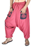 Whitewhale Mens Womens Rayon Pockets Harem Yoga Baggy Genie Hippie Pants
